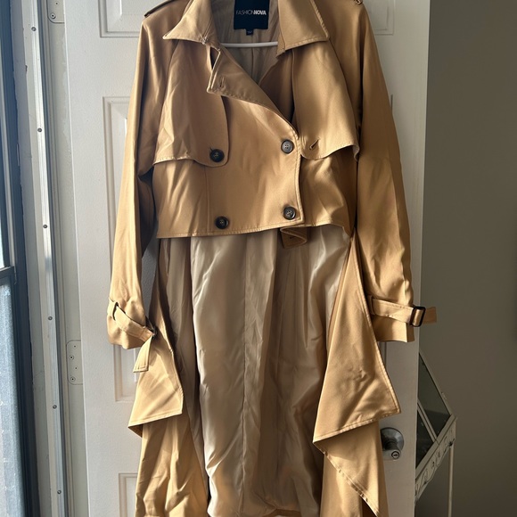 Fashion Nova, High Fashion, Unique Trench Coat - Picture 3 of 7